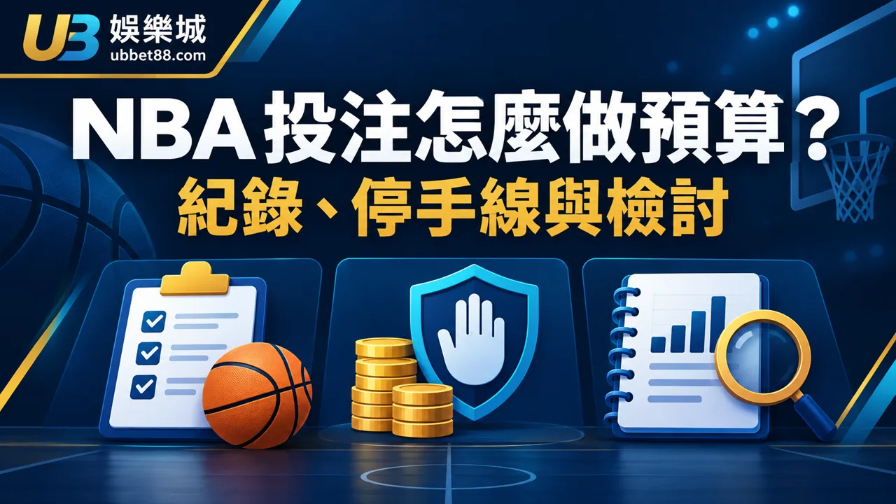 NBA 投注怎麼做預算管理?紀錄、停手線與賽後檢討方法|UB娛樂城文章精選圖